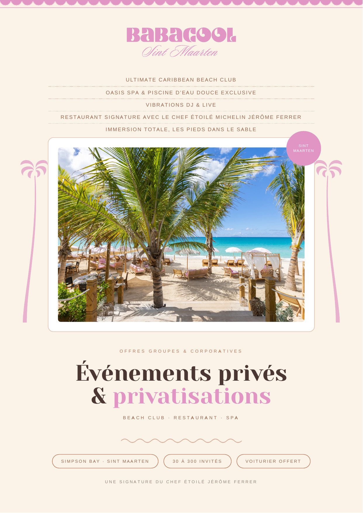 Page 1 du dossier Événements et Privatisations Babacool