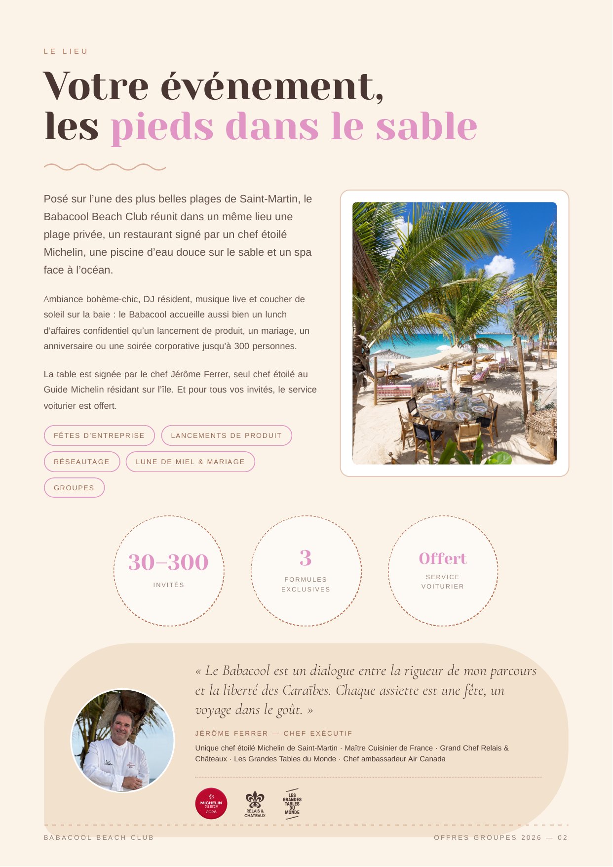 Page 2 du dossier Événements et Privatisations Babacool