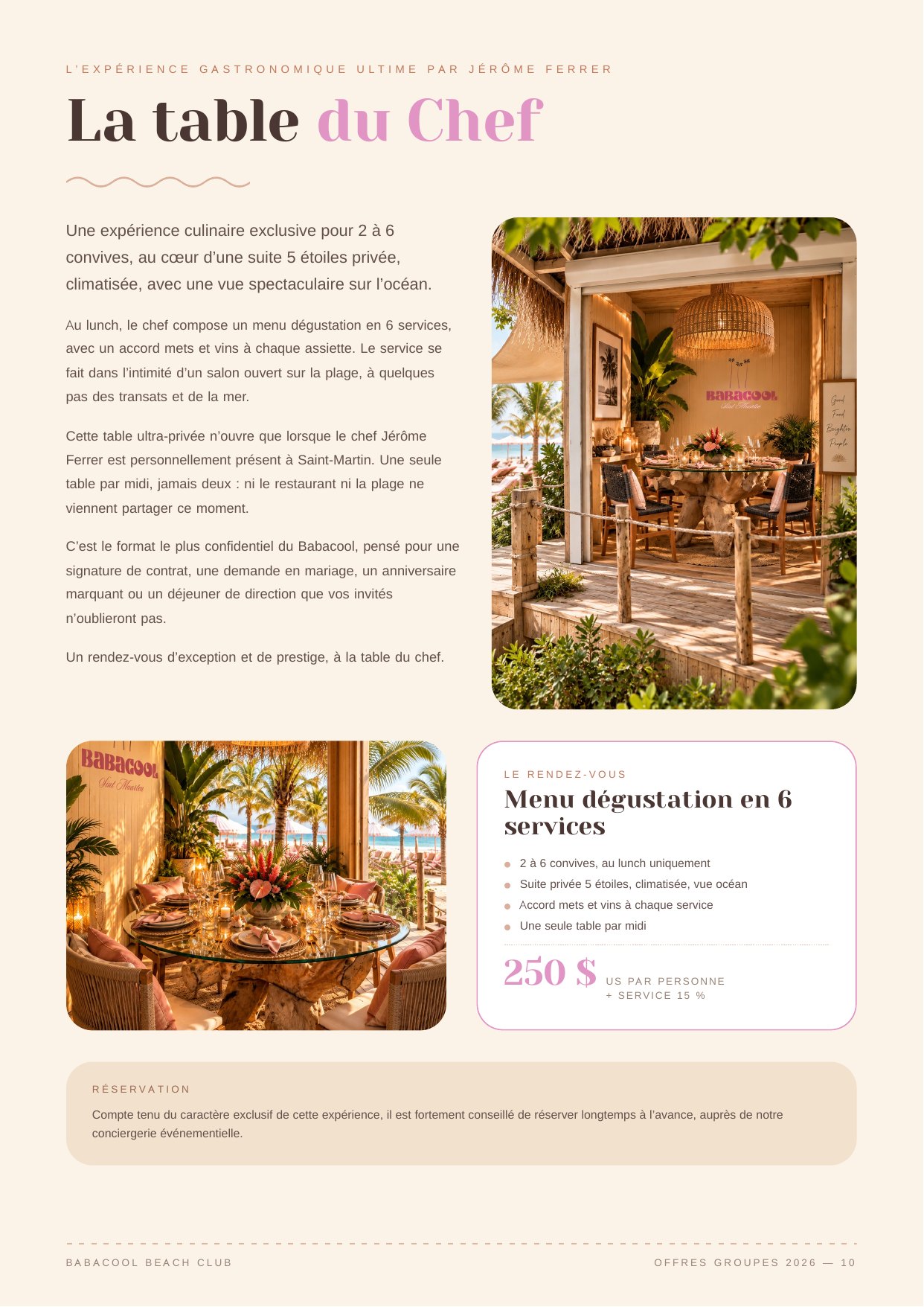 Page 10 du dossier Événements et Privatisations Babacool